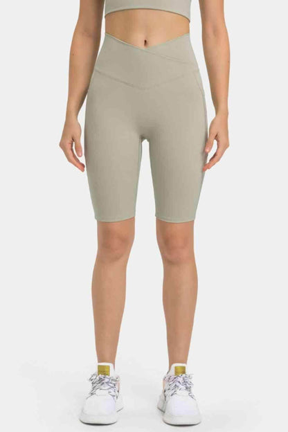Millennia High Waist Biker Shorts with Pockets for Women - Selvanelle