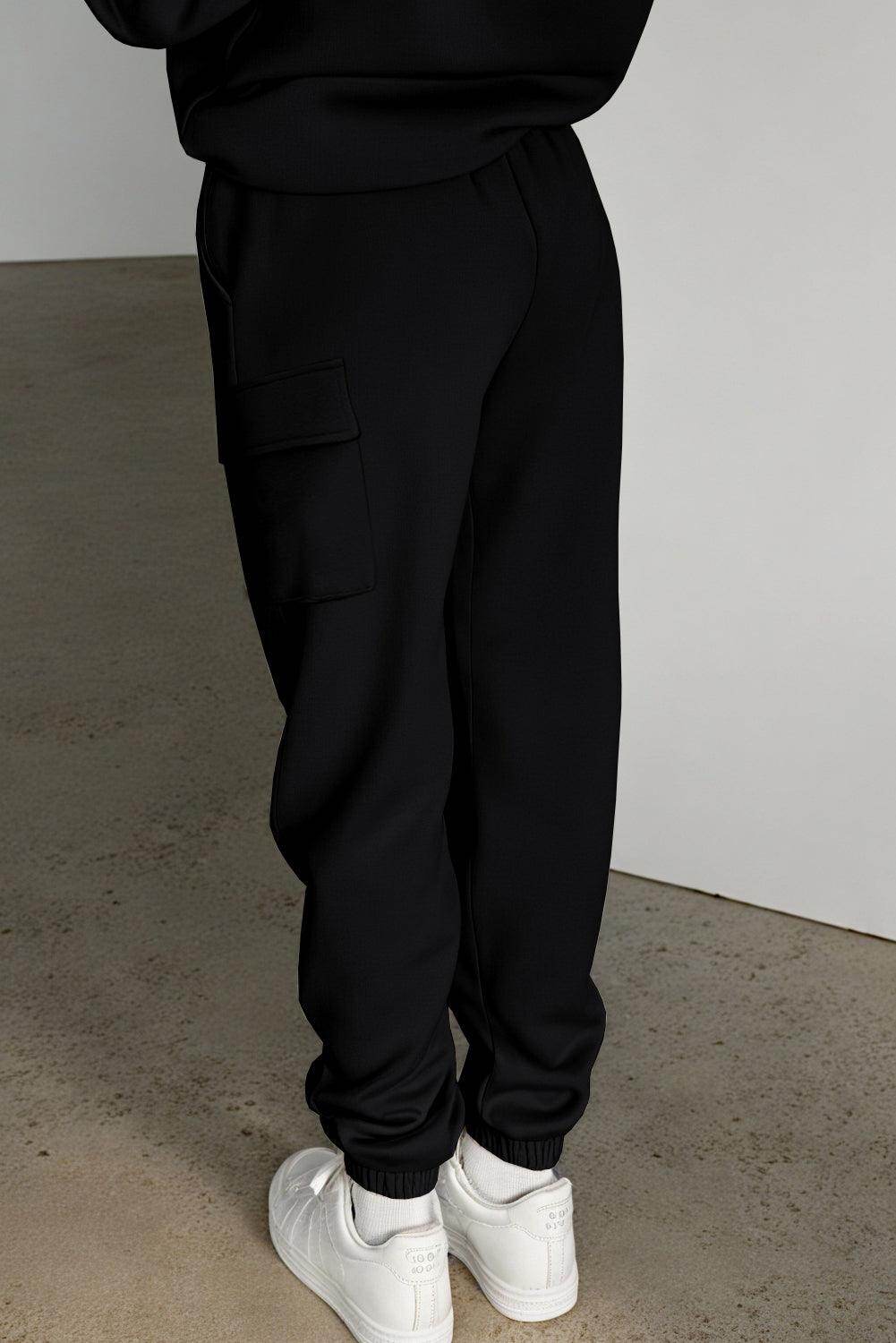 Pocketed Elastic Waist Active Joggers for Ultimate Comfort - Selvanelle