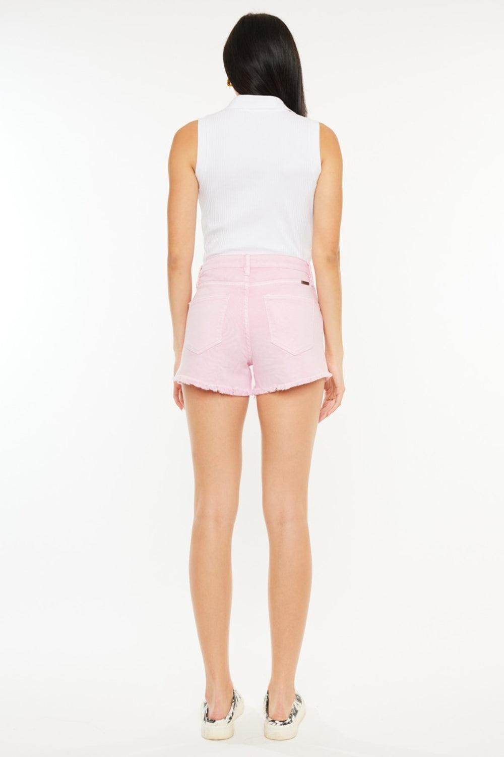 Kancan Raw Hem High Waist Denim Shorts for Trendy Style - Selvanelle