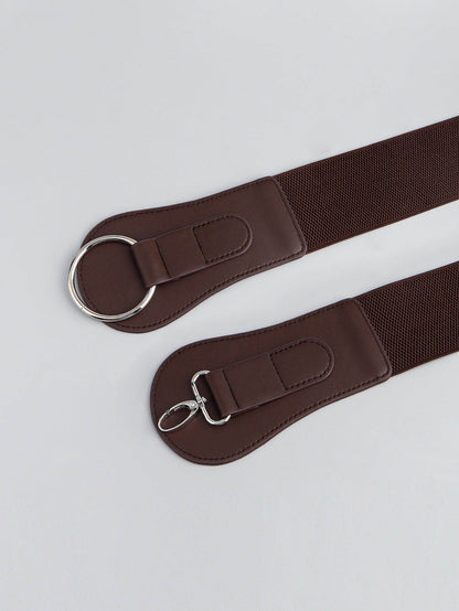 PU Elastic Wide Belt for Comfortable Fashion Fit - Selvanelle