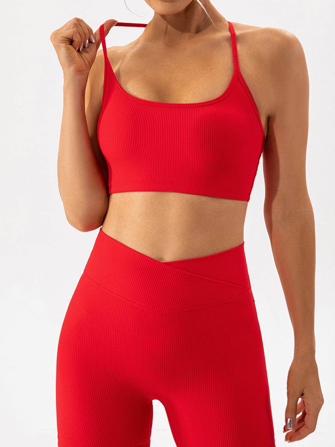 Spaghetti Strap Active Bra for Comfortable Everyday Wear - Selvanelle