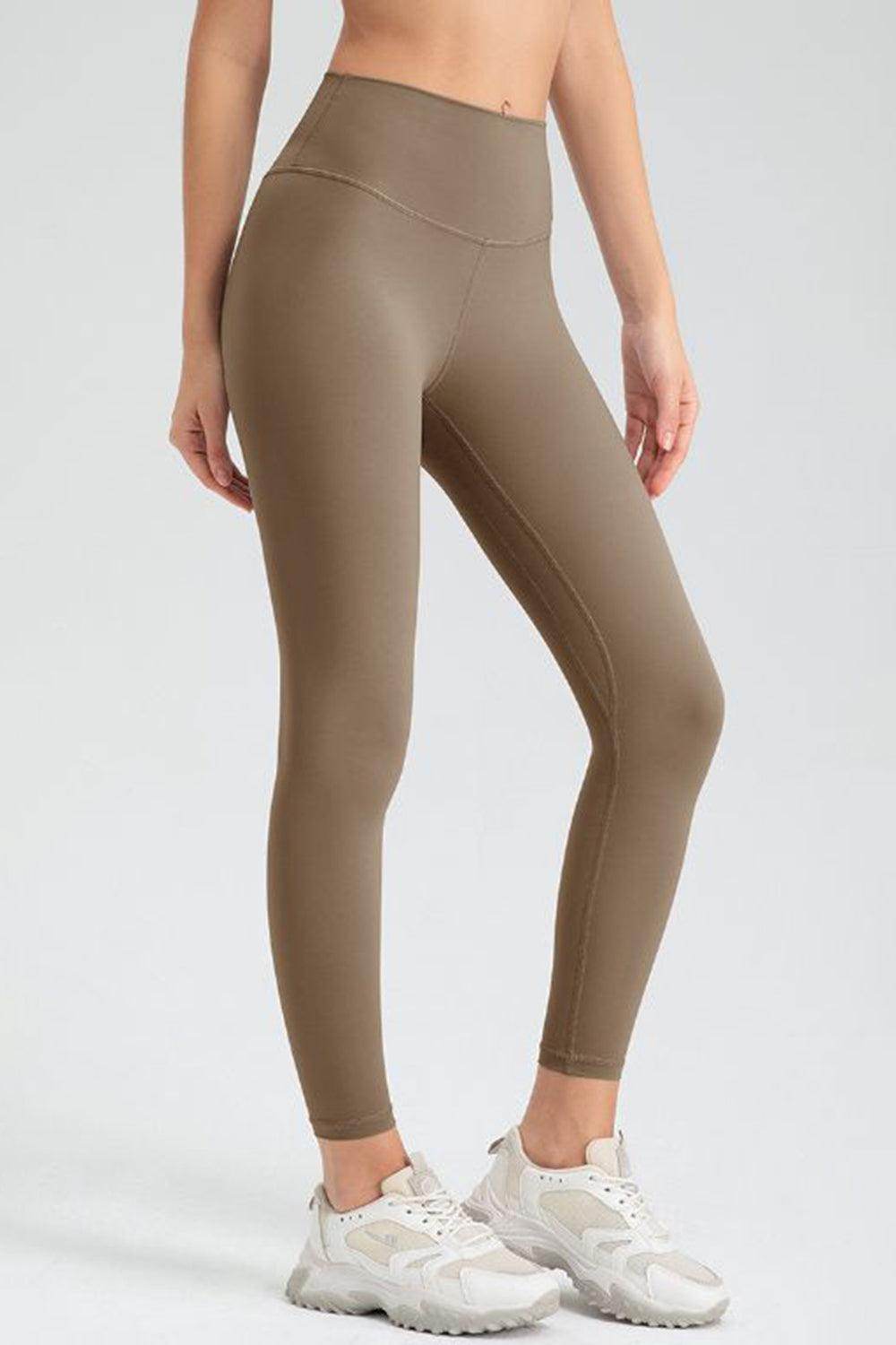 Wide Waistband Slim Fit Active Leggings for Women - Selvanelle