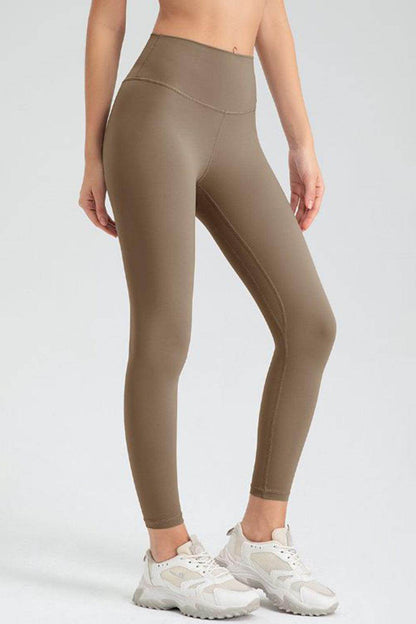 Wide Waistband Slim Fit Active Leggings for Women - Selvanelle