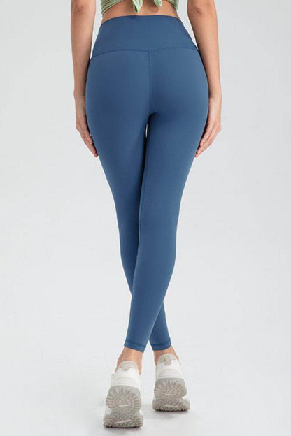 Wide Waistband Slim Fit Active Leggings for Women - Selvanelle