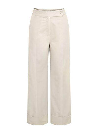High Waist Wide Leg Pants for Women in Opaque Style - Selvanelle