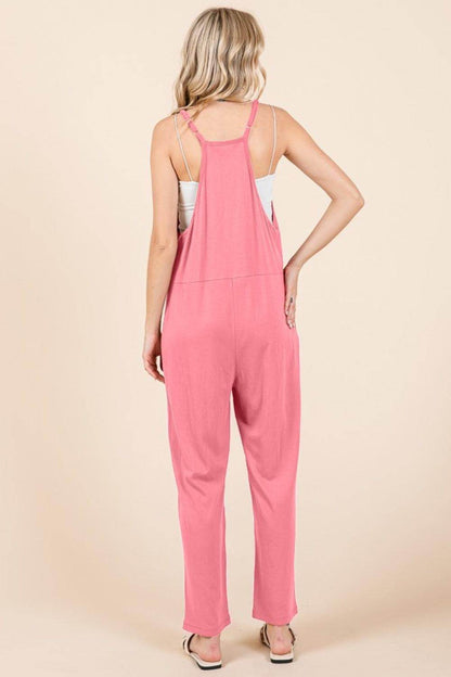 Culture Code Full Size Sleeveless Jumpsuit with Pockets - Selvanelle