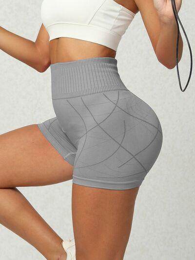 High Waist Active Shorts for Women with Stretch Fabric - Selvanelle