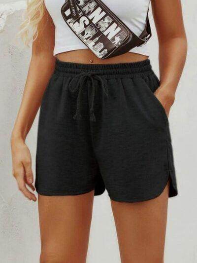 Comfortable Drawstring Shorts with Pockets for Women - Selvanelle
