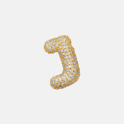 Inlaid Zircon Bubble Initial Necklace for Elegant Style - Selvanelle