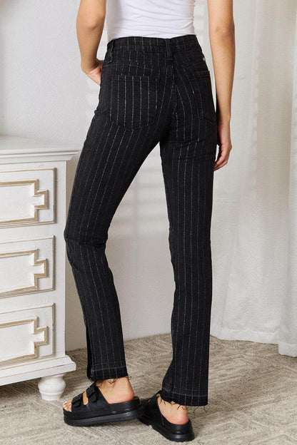 Kancan Striped Pants with Pockets for Chic Style - Selvanelle
