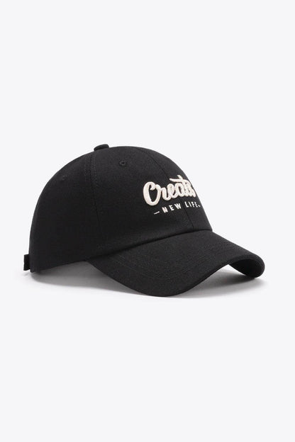 CREATE NEW LIFE Adjustable Cotton Baseball Cap for All Sizes - Selvanelle