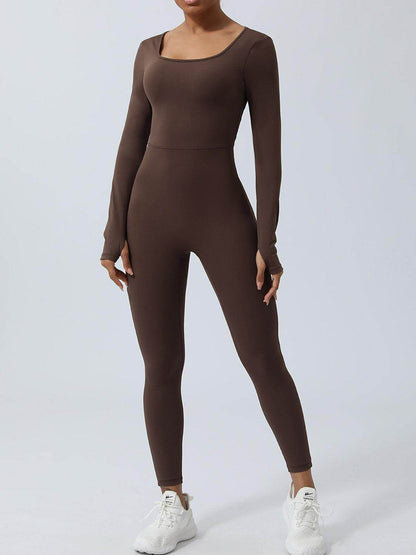 Twisted Backless Long Sleeve Jumpsuit for Women Fashion - Selvanelle