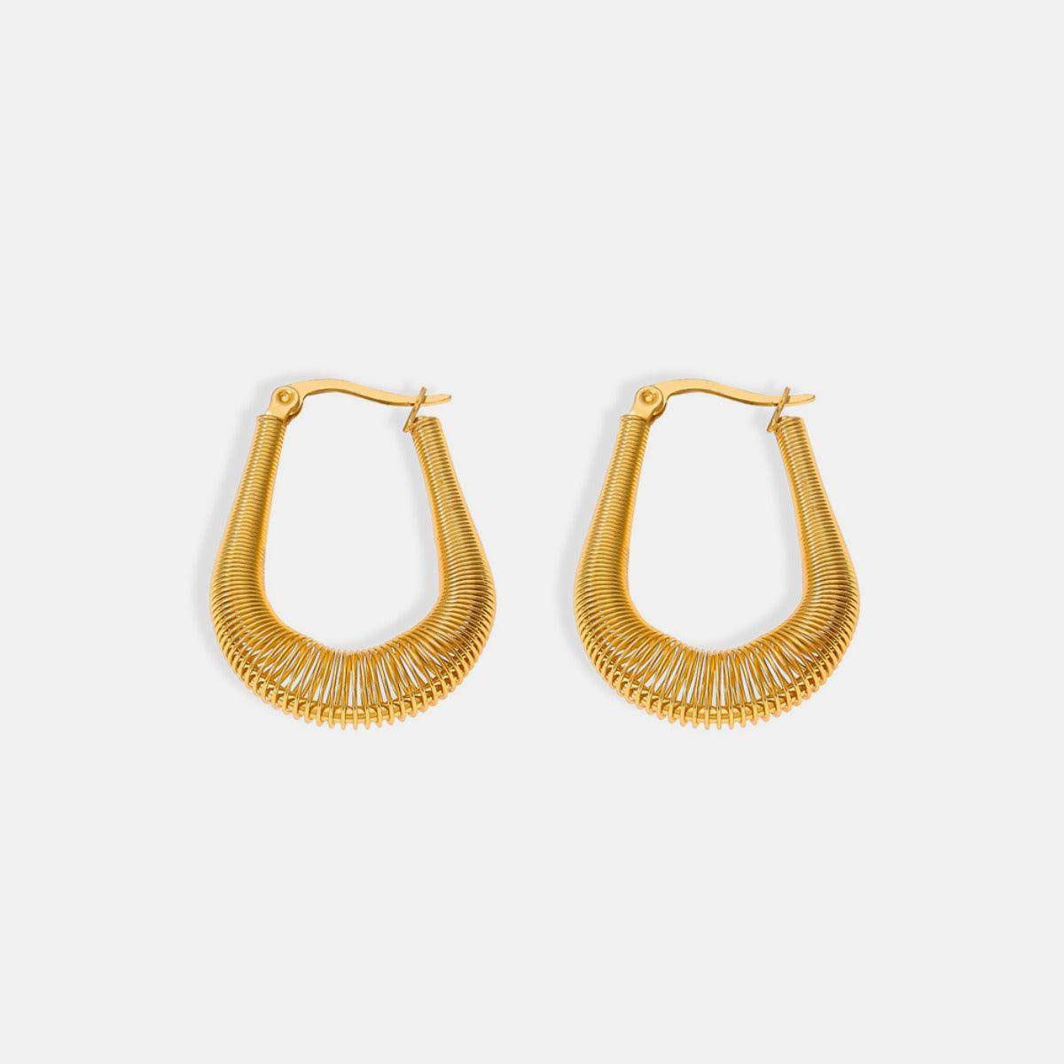 Titanium Steel U Shape Earrings for Elegant Everyday Wear - Selvanelle