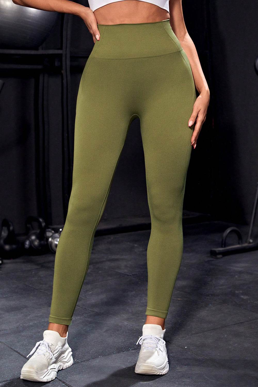 Wide Waistband Sports Leggings - Selvanelle