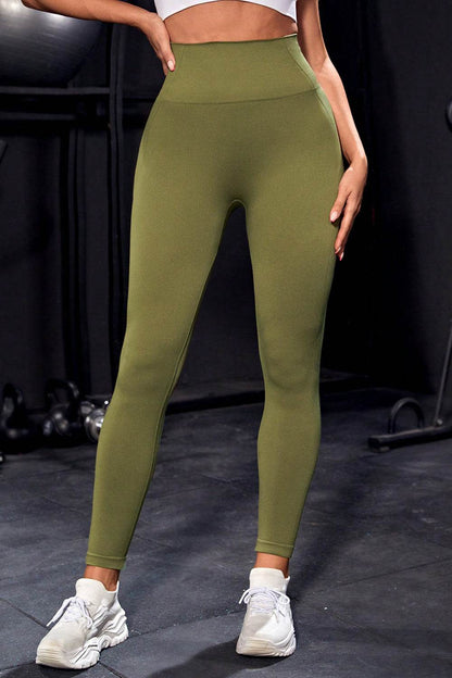 Wide Waistband Sports Leggings - Selvanelle