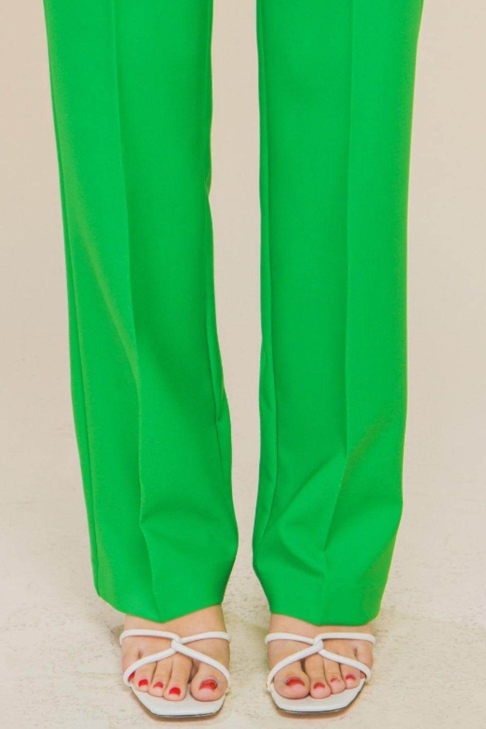 Love Tree High Waist Straight Pants for Stylish Comfort - Selvanelle
