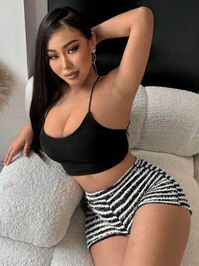 Stylish Striped High Waist Shorts for Women in Various Sizes - Selvanelle