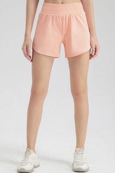 Elastic Waist Active Shorts for Comfortable Workouts - Selvanelle