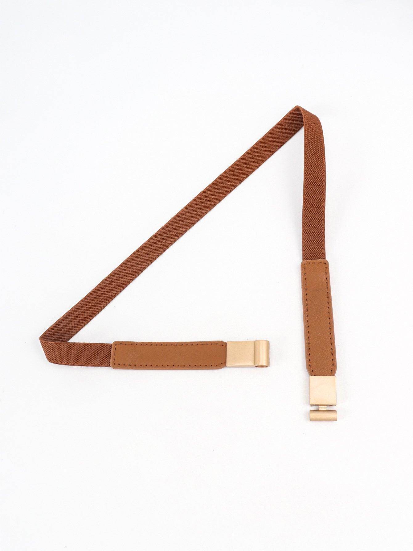 PU Elastic Skinny Belt for Women Adjustable Fashion Accessory - Selvanelle