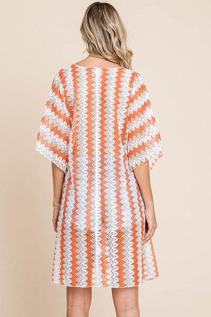 Cotton Bleu by Nu Label Multi Crochet Lace Cover Up - Selvanelle
