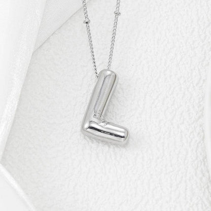 Copper Bubble Letter Pendant Necklace for Stylish Charm - Selvanelle