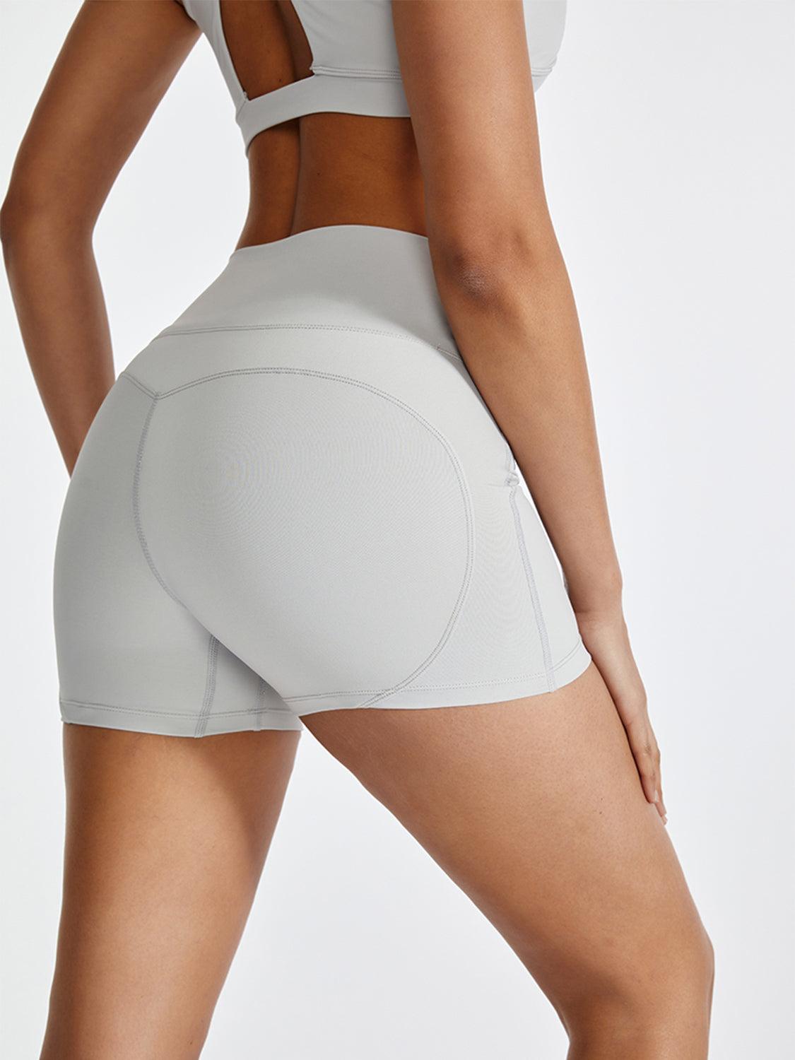 High Waist Active Shorts for Women with Stretchy Comfort