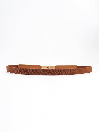 PU Elastic Skinny Belt for Women Adjustable Fashion Accessory - Selvanelle