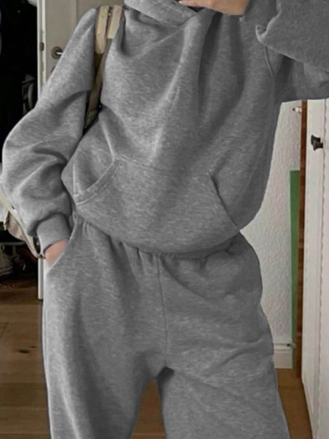 Devine Long Sleeve Hooded Jumpsuit with Pockets - Selvanelle