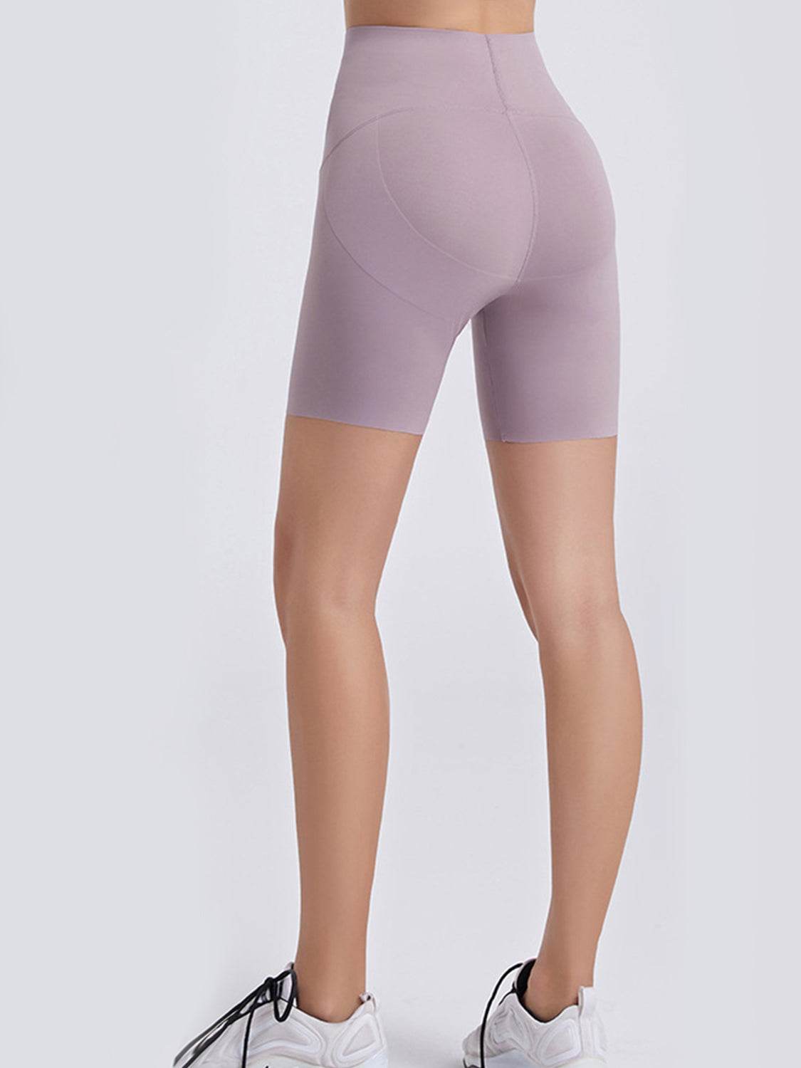 Wide Waistband Sports Shorts - Selvanelle