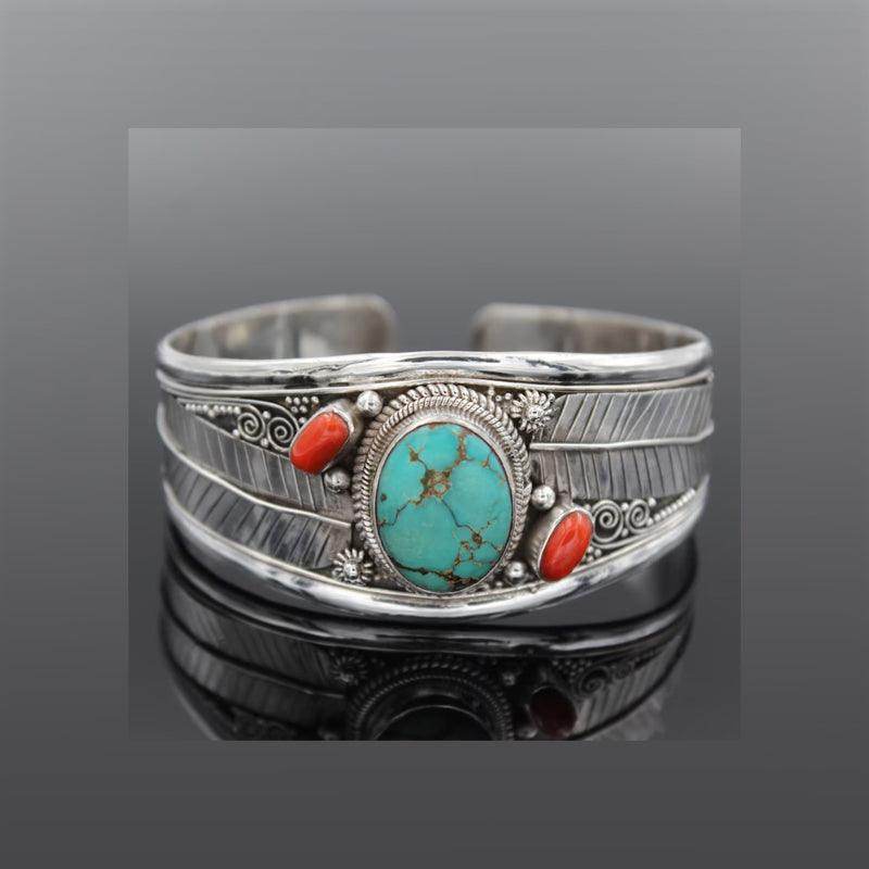 Stylish Turquoise Open Bracelet for Elegant Looks - Selvanelle