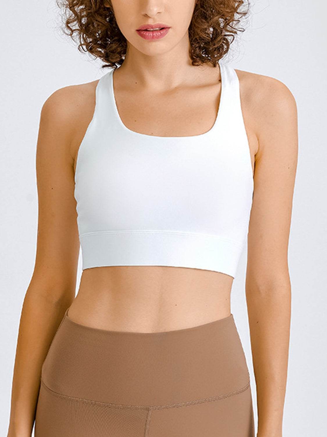 Millennia Double Take Square Neck Racerback Cropped Tank - Selvanelle