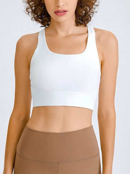 Millennia Double Take Square Neck Racerback Cropped Tank - Selvanelle