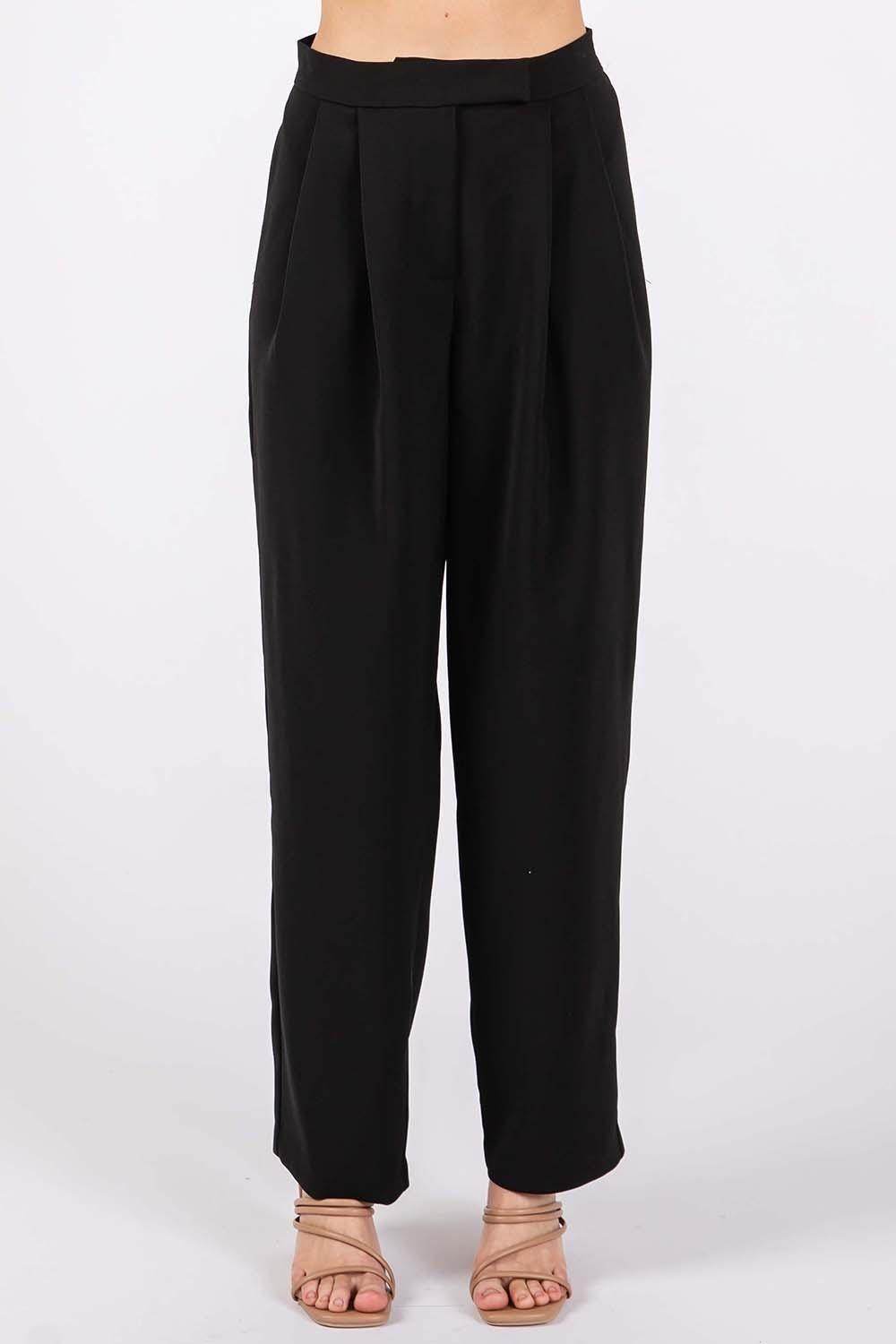 GeeGee High-Waisted Pleated Pants for Chic Style - Selvanelle