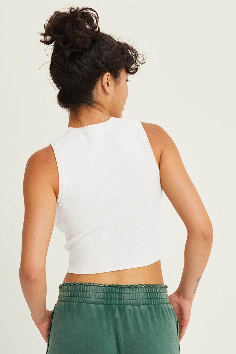 HYFVE Ribbed Knit Cropped Tank Top for Casual Style - Selvanelle