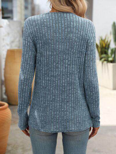 Mandy Square Neck Long Sleeve T-Shirt for Women Fashion - Selvanelle