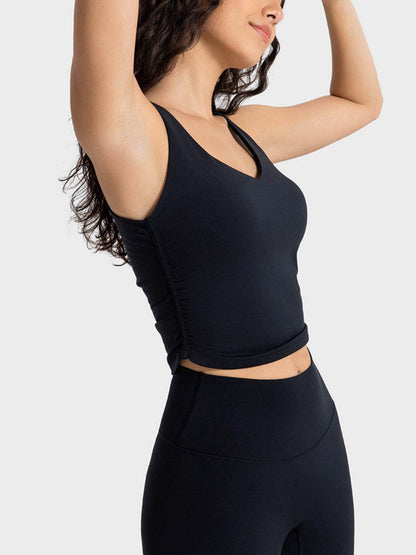 Millennia Cropped Sport Tank - Selvanelle