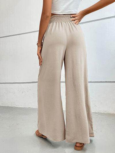 Perfee Wide Leg Pants with Pockets for Women Stylish Comfort - Selvanelle
