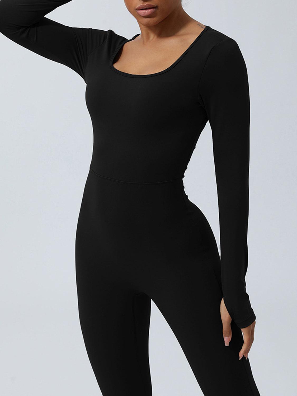 Twisted Backless Long Sleeve Jumpsuit for Women Fashion