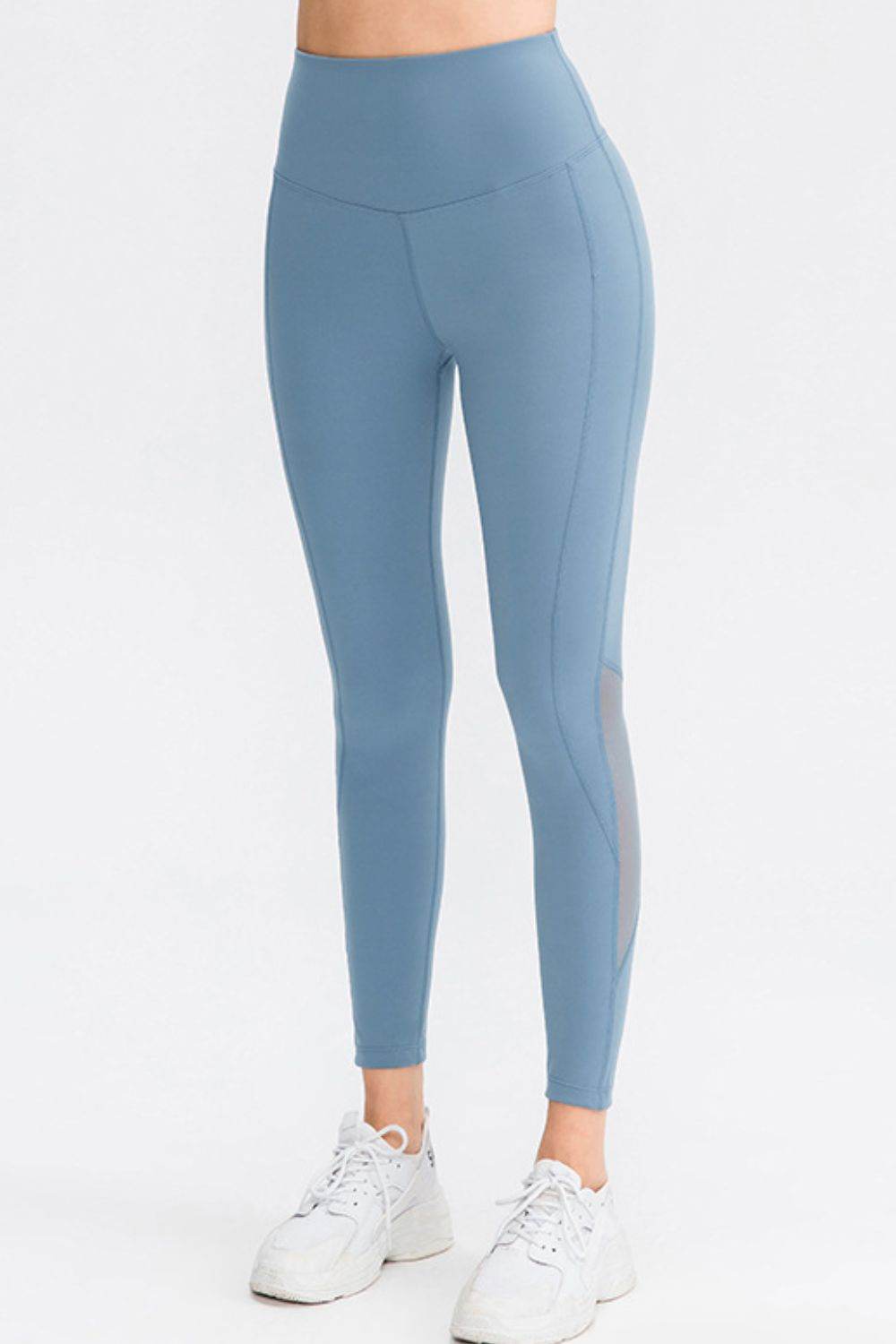 Wide Waistband Slim Fit Long Sports Pants - Selvanelle