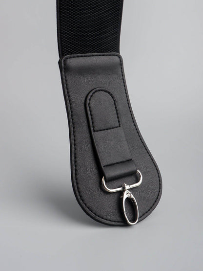PU Elastic Wide Belt for Comfortable Fashion Fit - Selvanelle