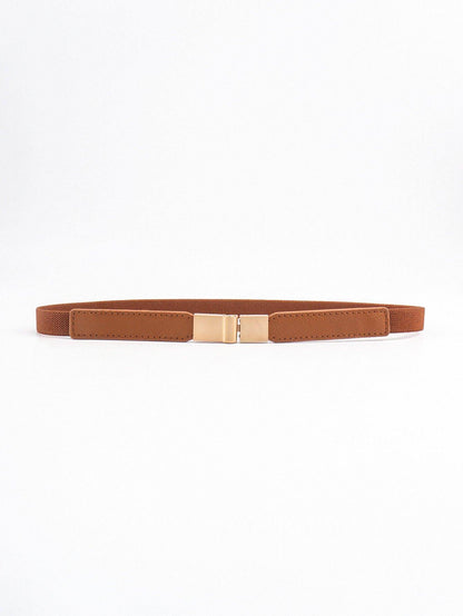 PU Elastic Skinny Belt for Women Adjustable Fashion Accessory - Selvanelle