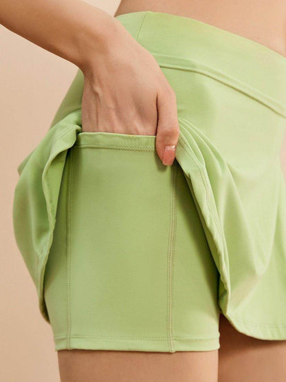 High Waist Active Skort with Pockets for Women’s Comfort - Selvanelle