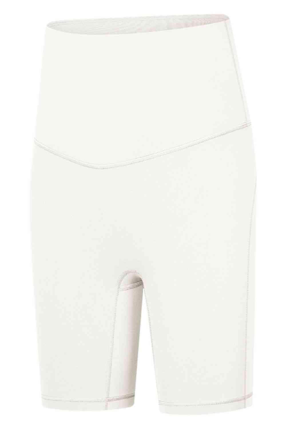 Millennia Seamless High-Rise Wide Waistband Biker Shorts - Selvanelle