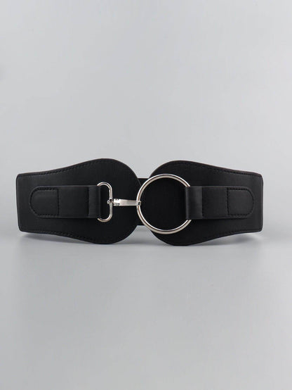 PU Elastic Wide Belt for Comfortable Fashion Fit - Selvanelle