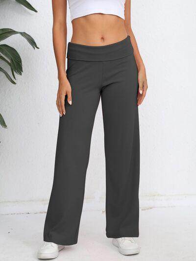 Elastic Waist Wide Leg Pants for Comfortable Everyday Wear - Selvanelle