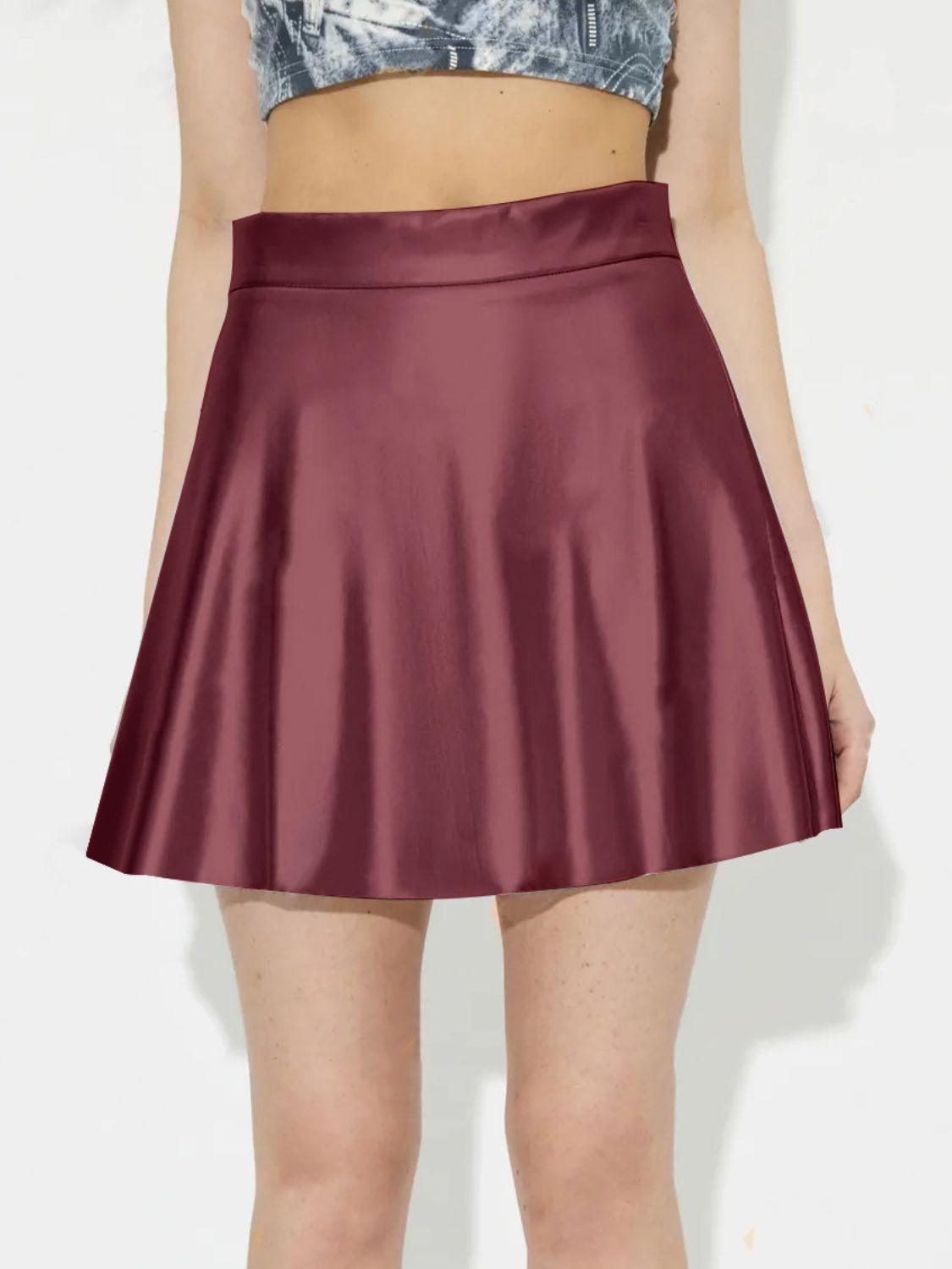 Ruched Mini Skirt with Zipper for Stylish Everyday Wear