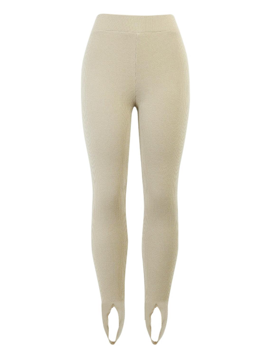 Ribbed Mid Waist Leggings for Comfortable Everyday Wear