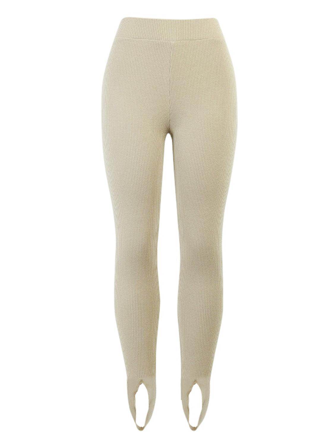 Ribbed Mid Waist Leggings for Comfortable Everyday Wear - Selvanelle