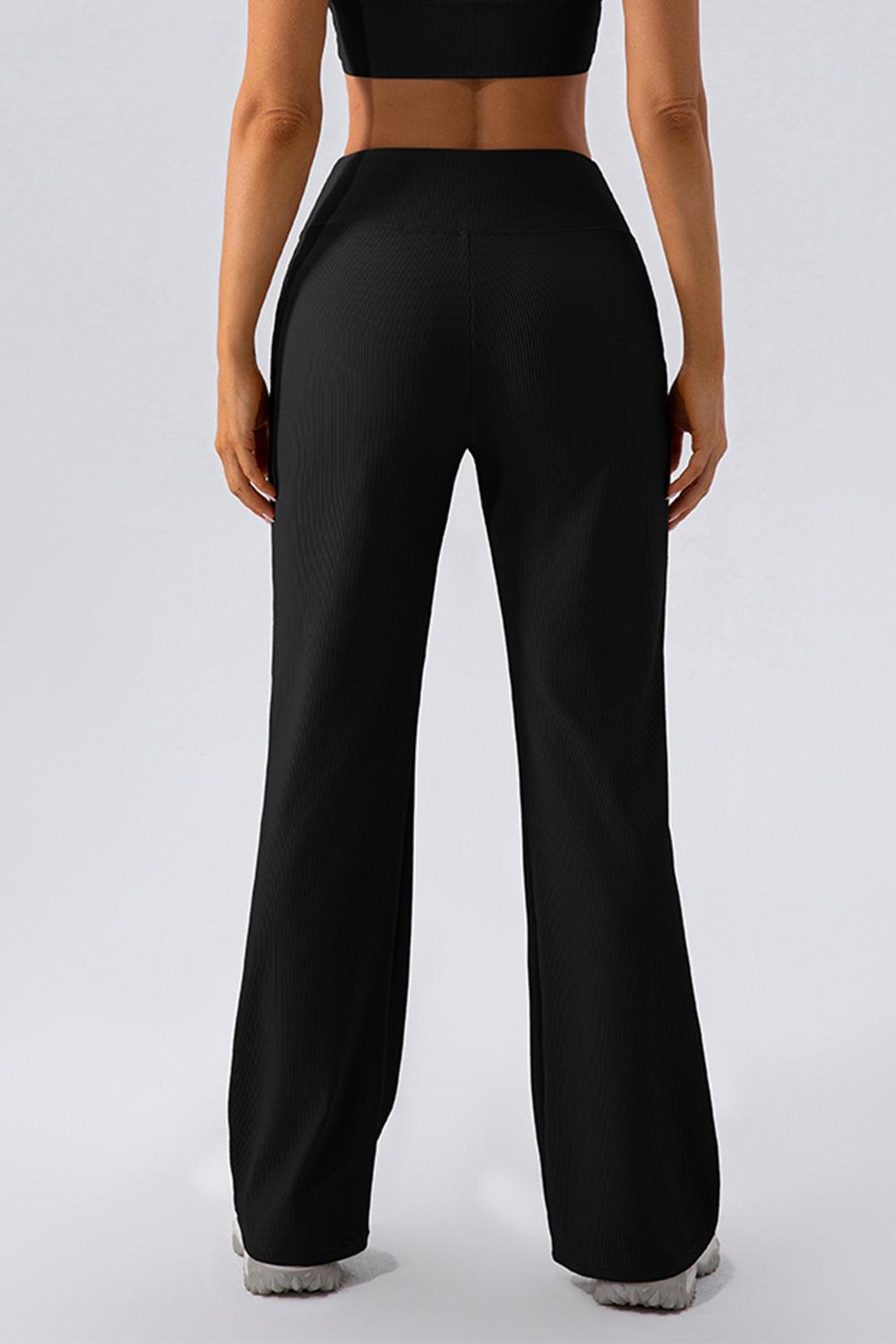 High Waist Straight Active Pants for Comfort and Style