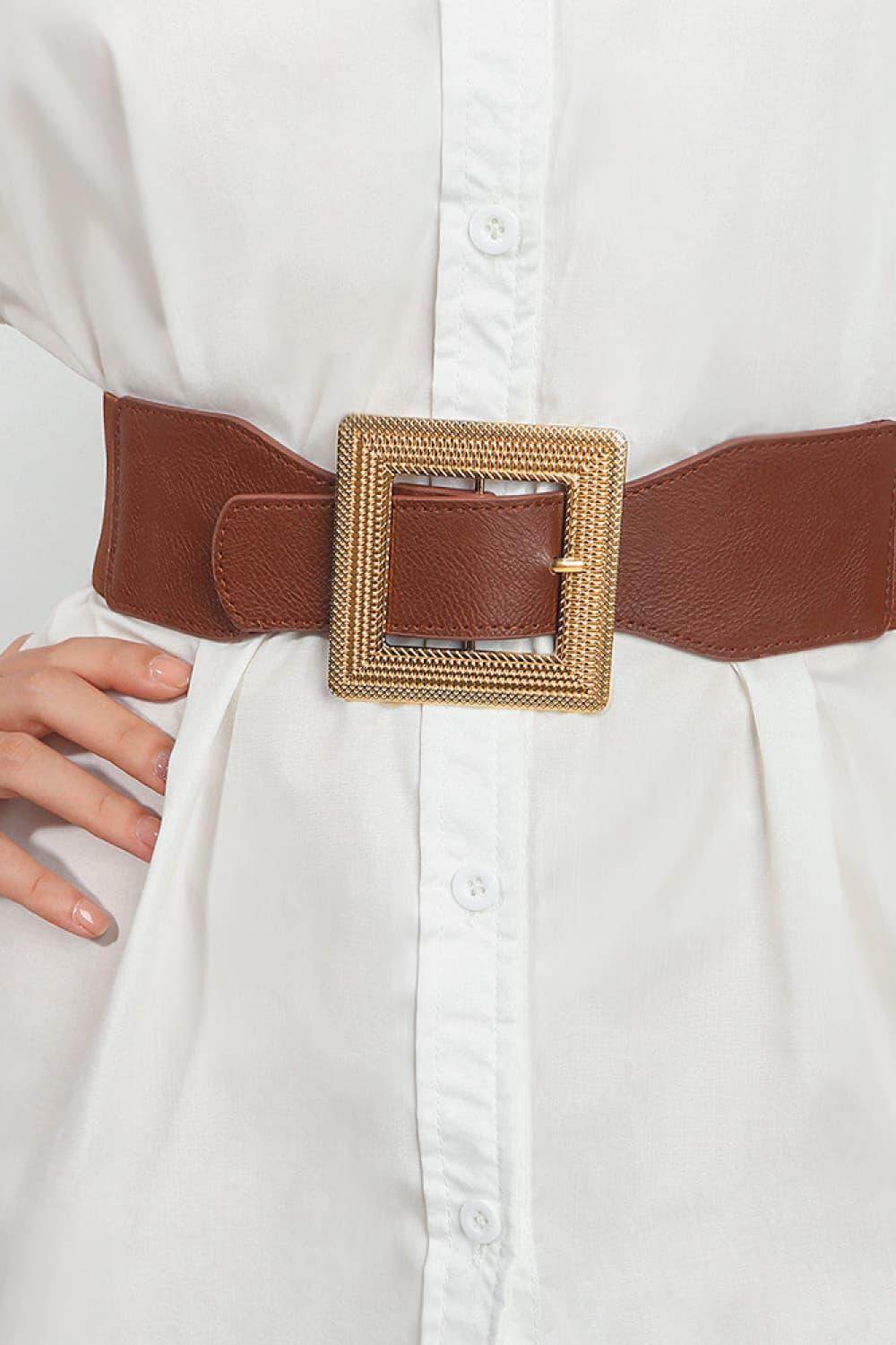 Stylish PU Leather Belt for Men and Women Fashion Wear - Selvanelle
